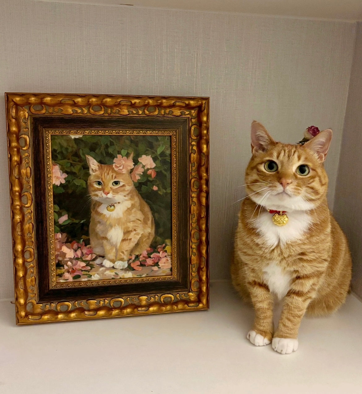 Hand-Painted Pet Oil Portrait