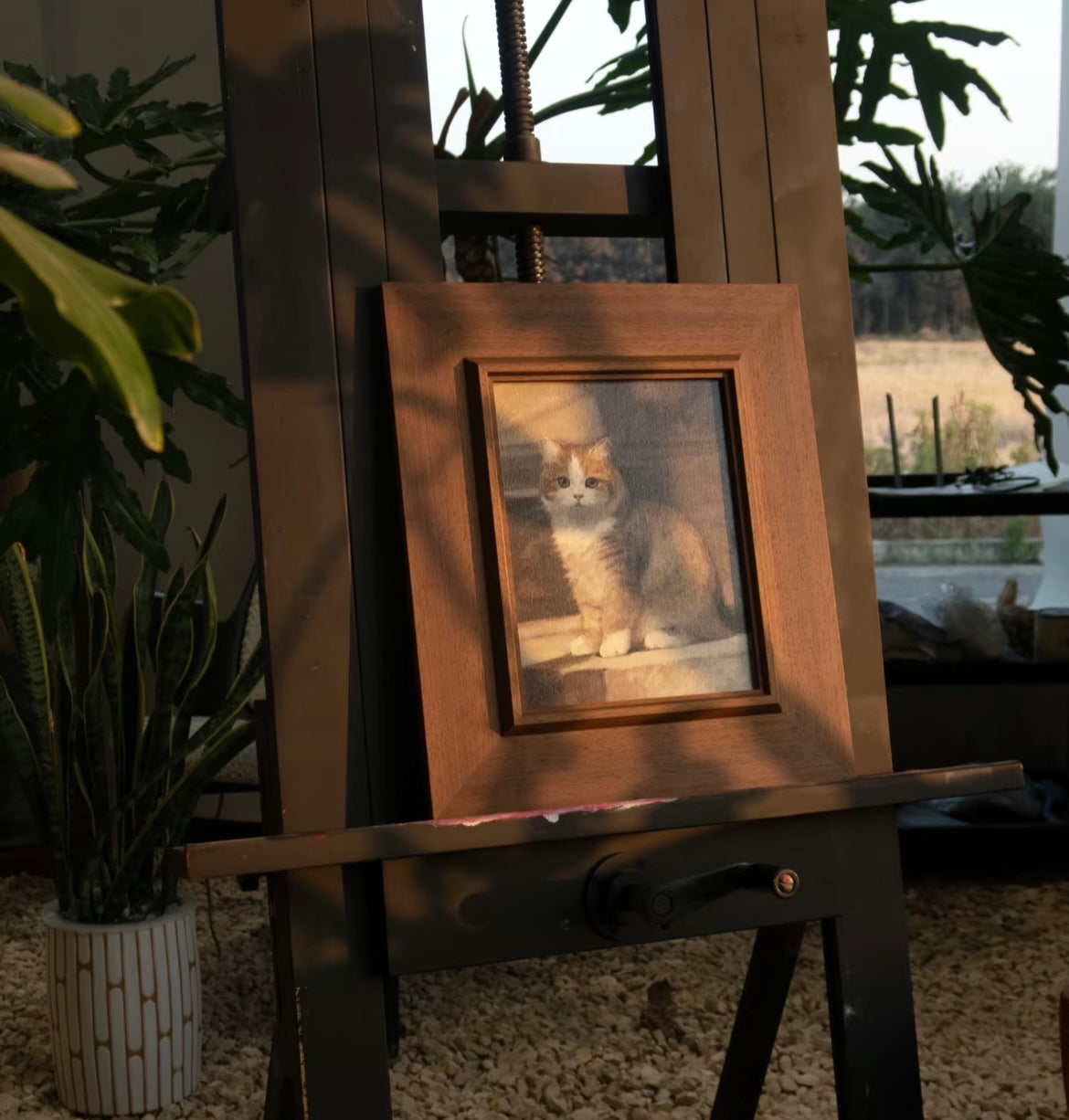 Hand-Painted Pet Oil Portrait