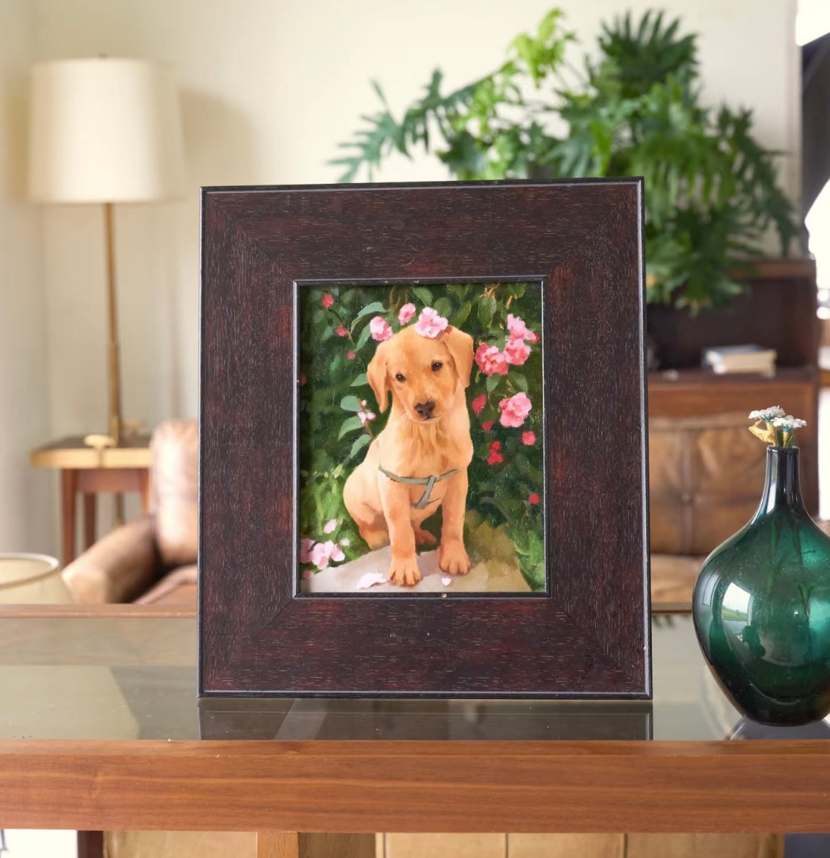 Hand-Painted Pet Oil Portrait