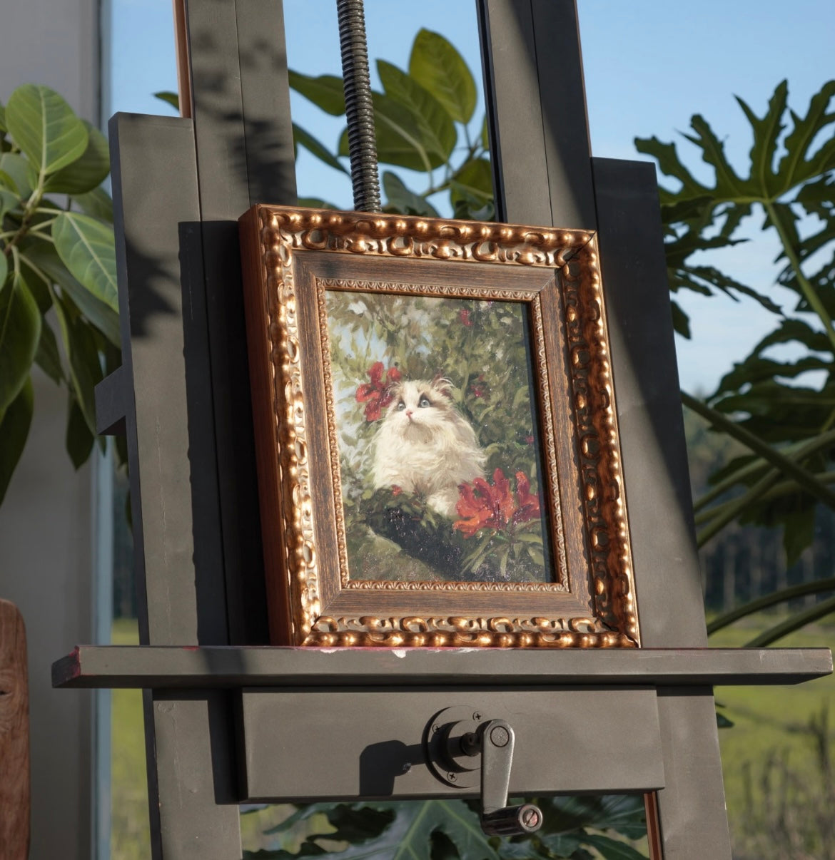 Hand-Painted Pet Oil Portrait