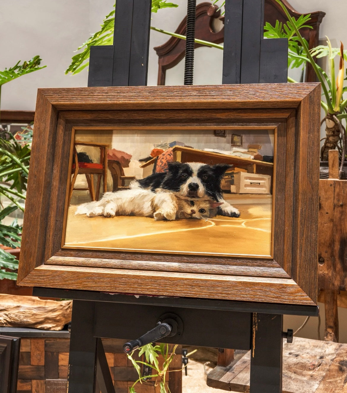 Hand-Painted Pet Oil Portrait