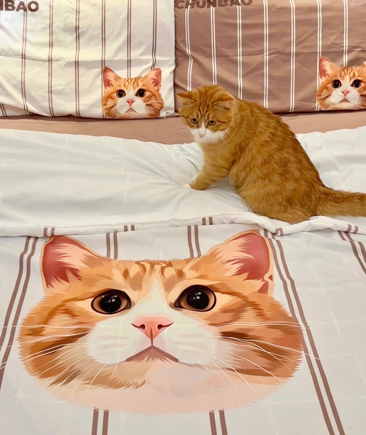 Pet Portrait Bedding Set