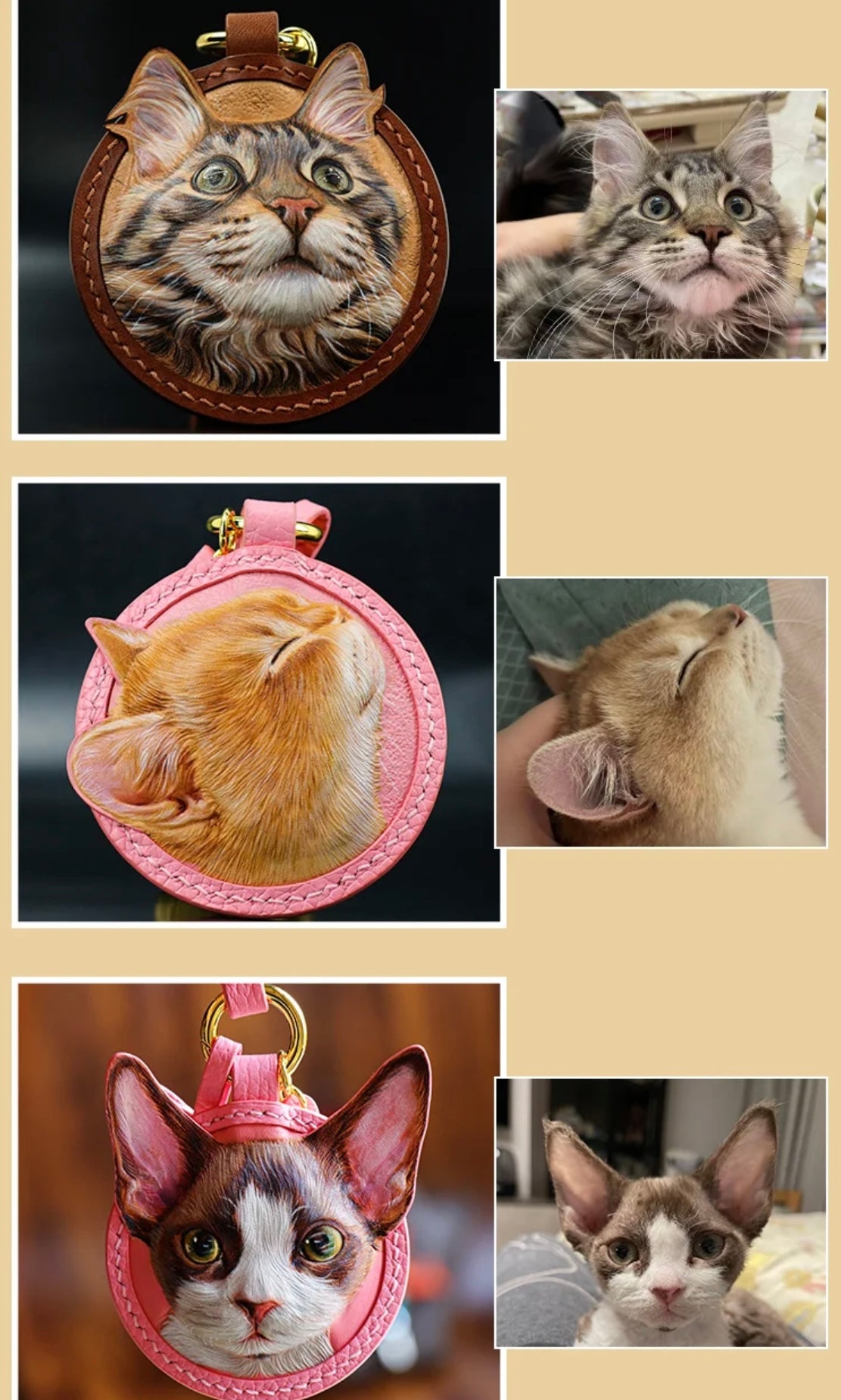 Handcrafted Leather Pet Charm