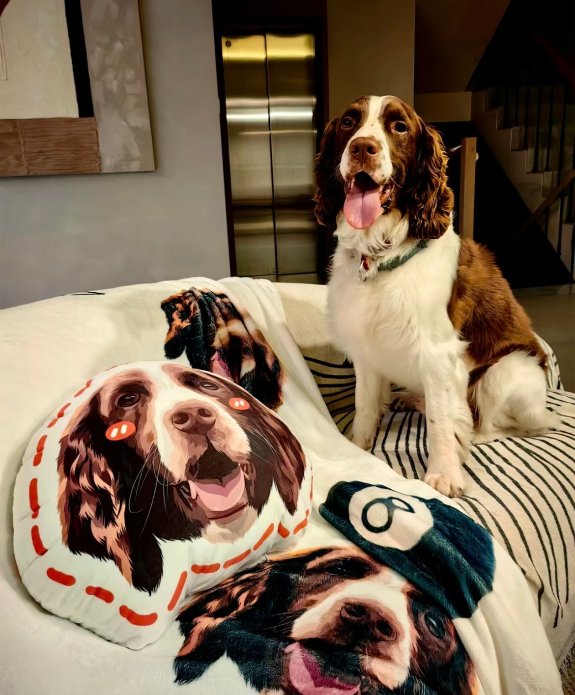 Velvet Pet Portrait Pillow