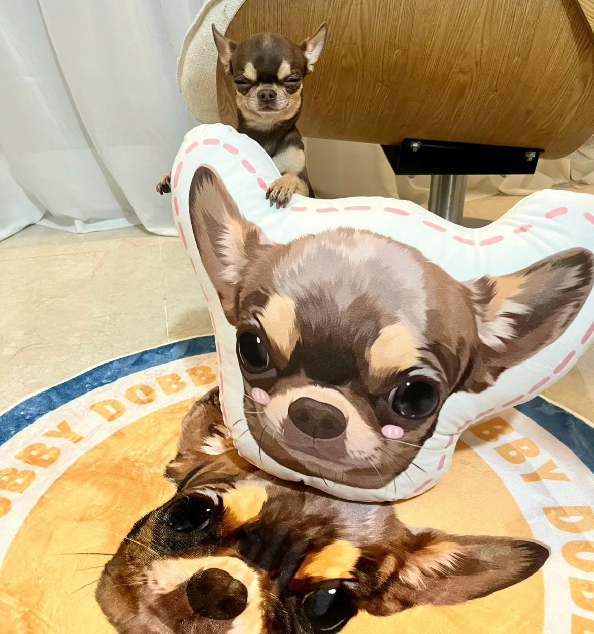 Velvet Pet Portrait Pillow